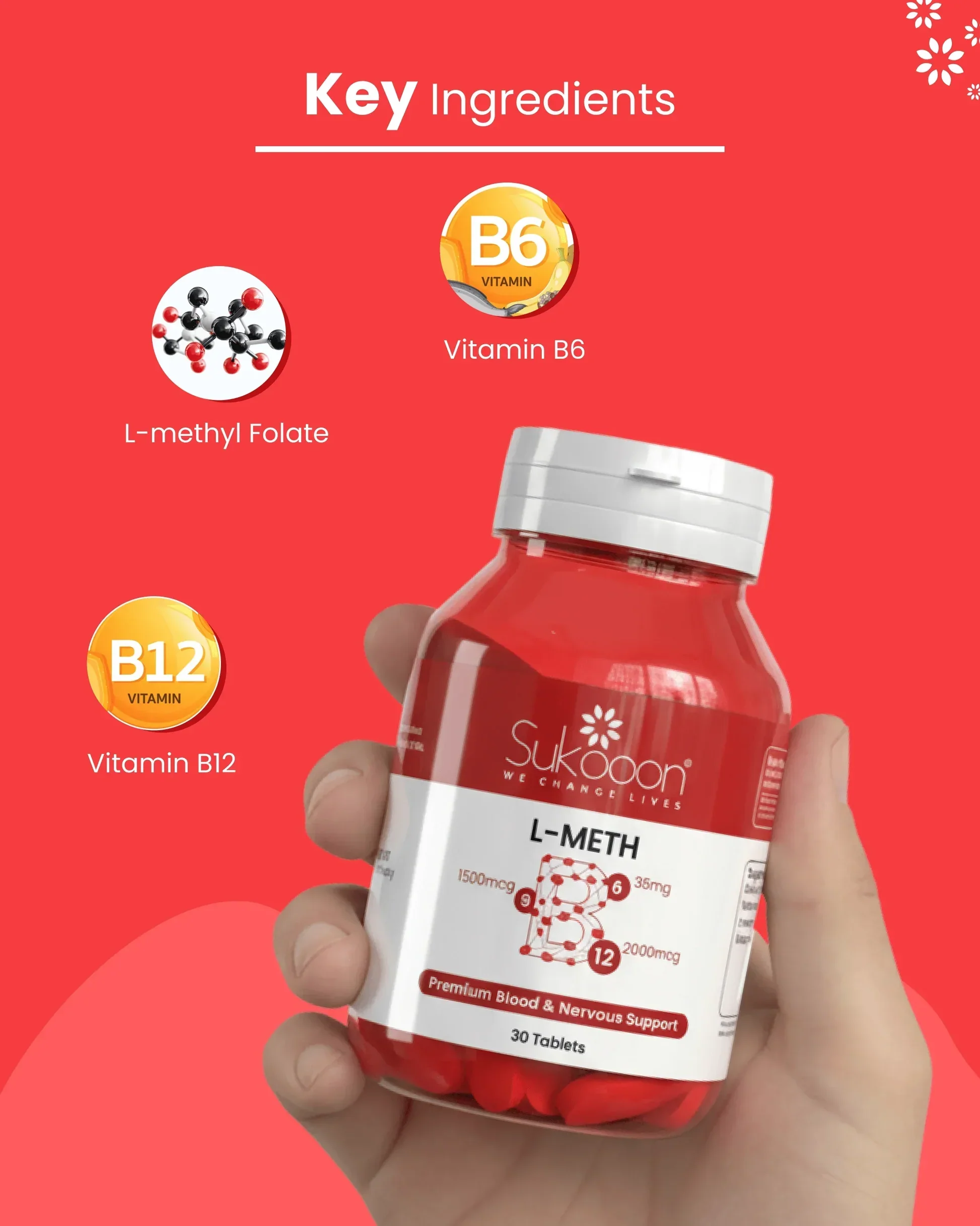 L-Meth Tablets | Folate Nutrition Support - Image 3