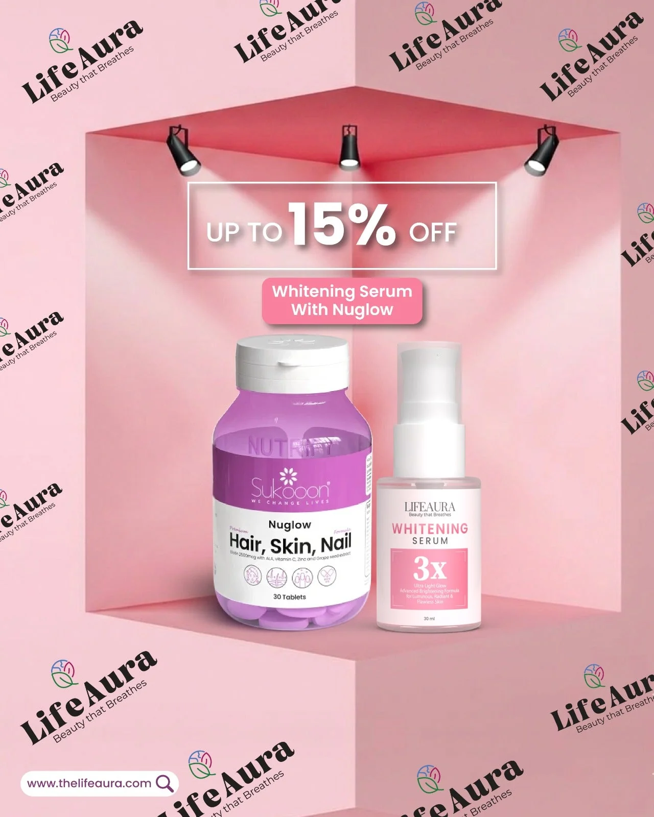 Skin Care Bundle-1 (Whitening Serum + Nuglow) - Image 2