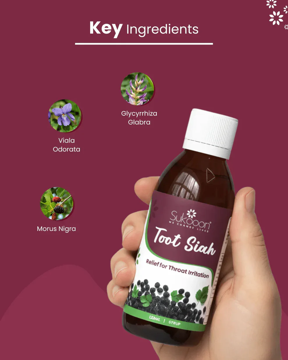 Toot Siah Syrup 120ml - Image 5